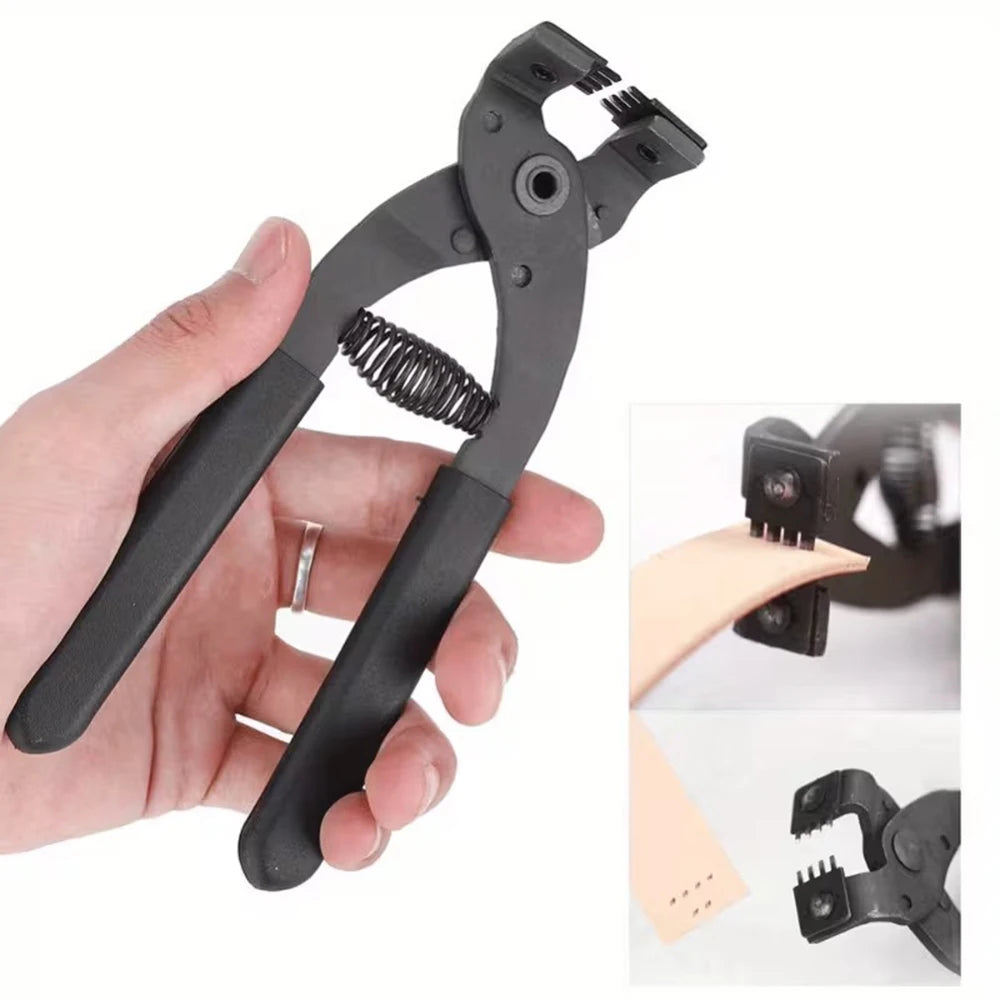 Four-Tooth Leather Stitching Punch Pliers
