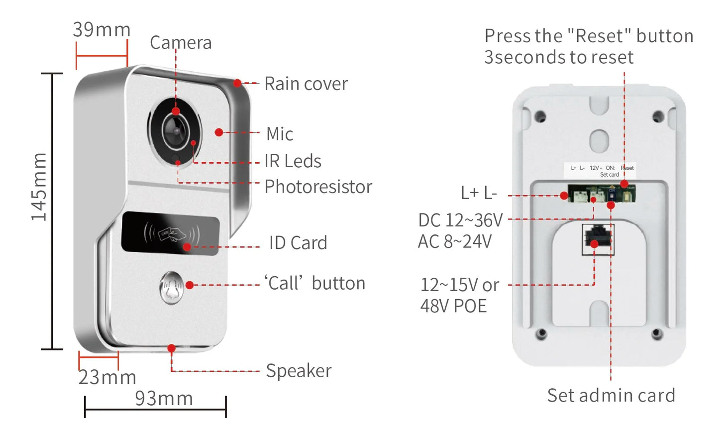 2MP Tuya Smart Video Doorbell WiFi Outdoor Door bell 1080P camera WiFi Video Intercom Wireless doorbell Camera ID Card for Home Spy-shop.com