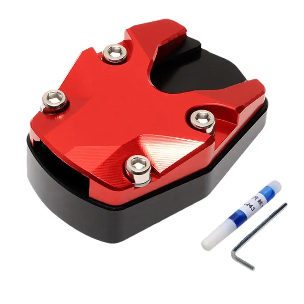 Extensión de aluminio para la pata de cabra de motocicleta