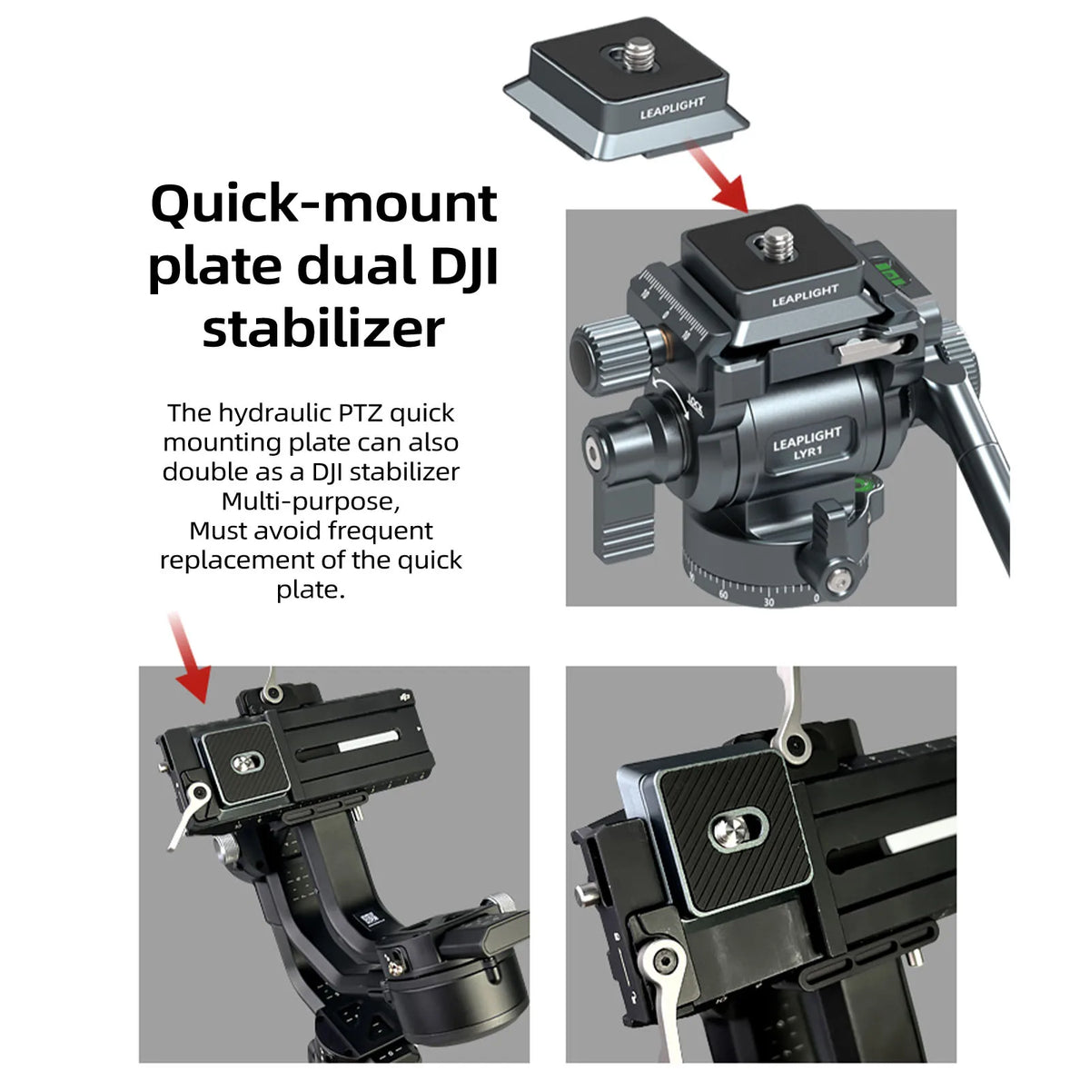 Camera and Phone Ball Head - Mount Options