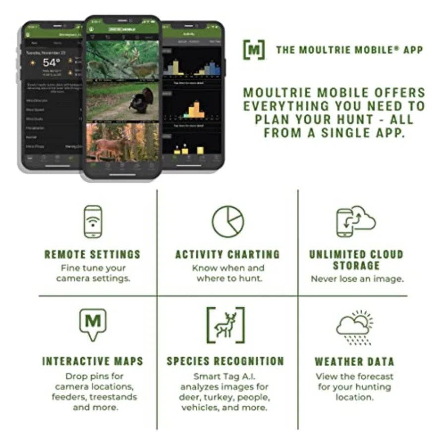 4G LTE Trail Camera for Wildlife Monitoring, Rugged ABS Body