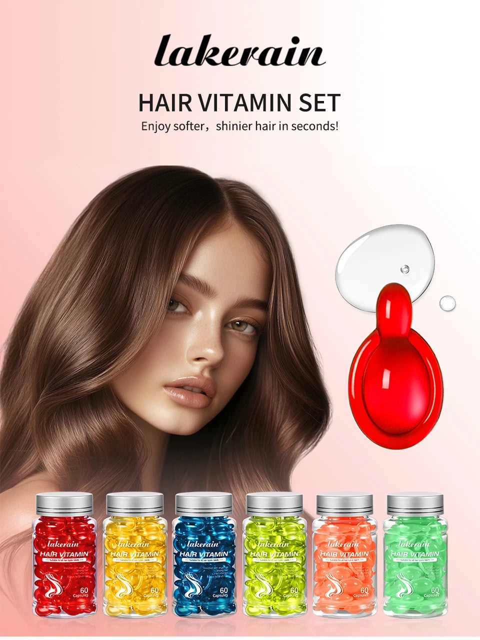 Vitamin Oil Hair Care Essence Capsules
