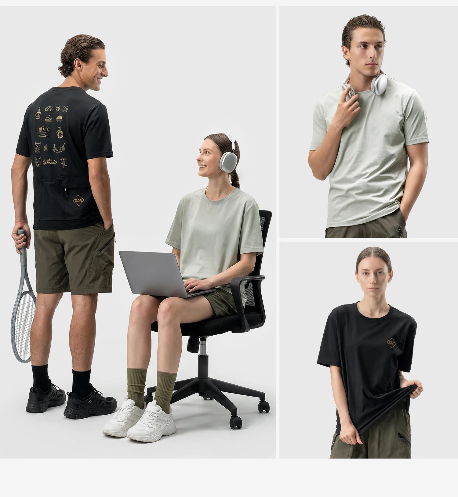 Unisex Cycling Jersey with Pockets and UV Protection
