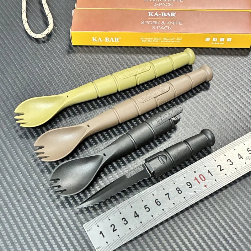 Mini Cutlery Set Foldable Fork Spoon Knife Combo