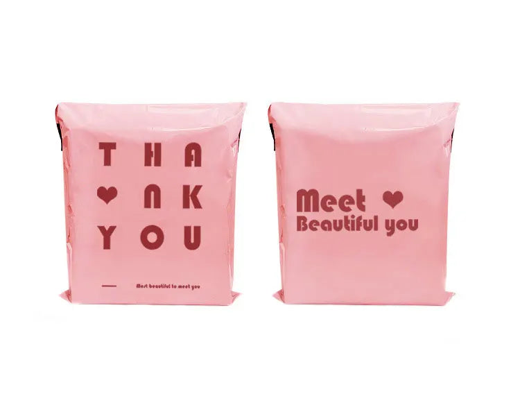INPLUSTOP 20Pcs/lots Pink Courier Bags Thicken THANK YOU Plastic  Shipping Bags Self Seal Envelopes Post Clothing Mailing Pouch