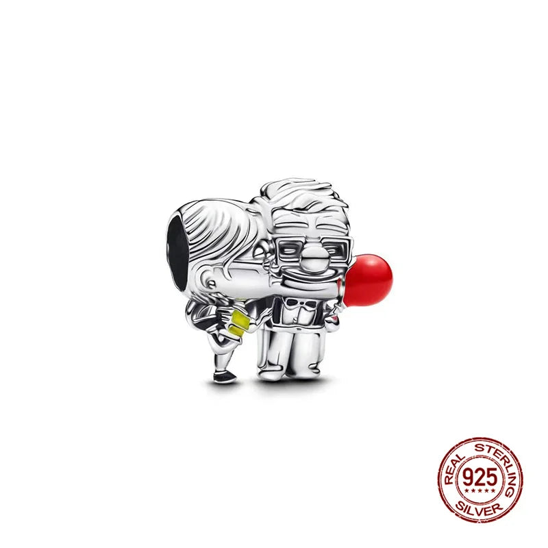 925 Silver Witch Charm Bead for Disney-Inspired Bracelets