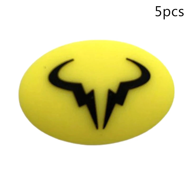 5pcs Tennis Cartoon Racket Shock Absorber Vibration Dampeners Silicone Durable Tennis Accessories