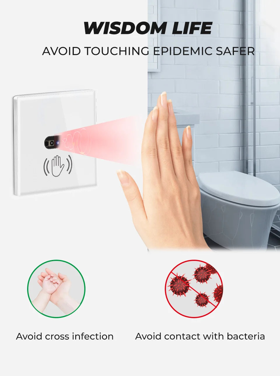Infrared Sensor Wall Light Switch