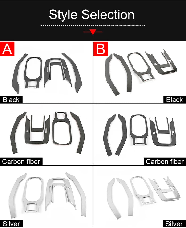Para Toyota Corolla E210 2019 2020 2021 2022 2023 2024 2025 híbrido, cubiertas de moldura del panel de cambio de palanca central de coche inoxidable