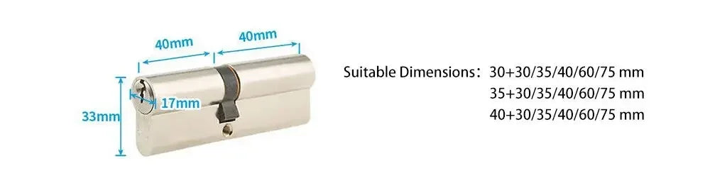 DIY Electronic Smart Door Lock Cylinder TTlock App Fingerprint Digital Keypad Card Unlock Keyless Home Security Lock EU Profile
