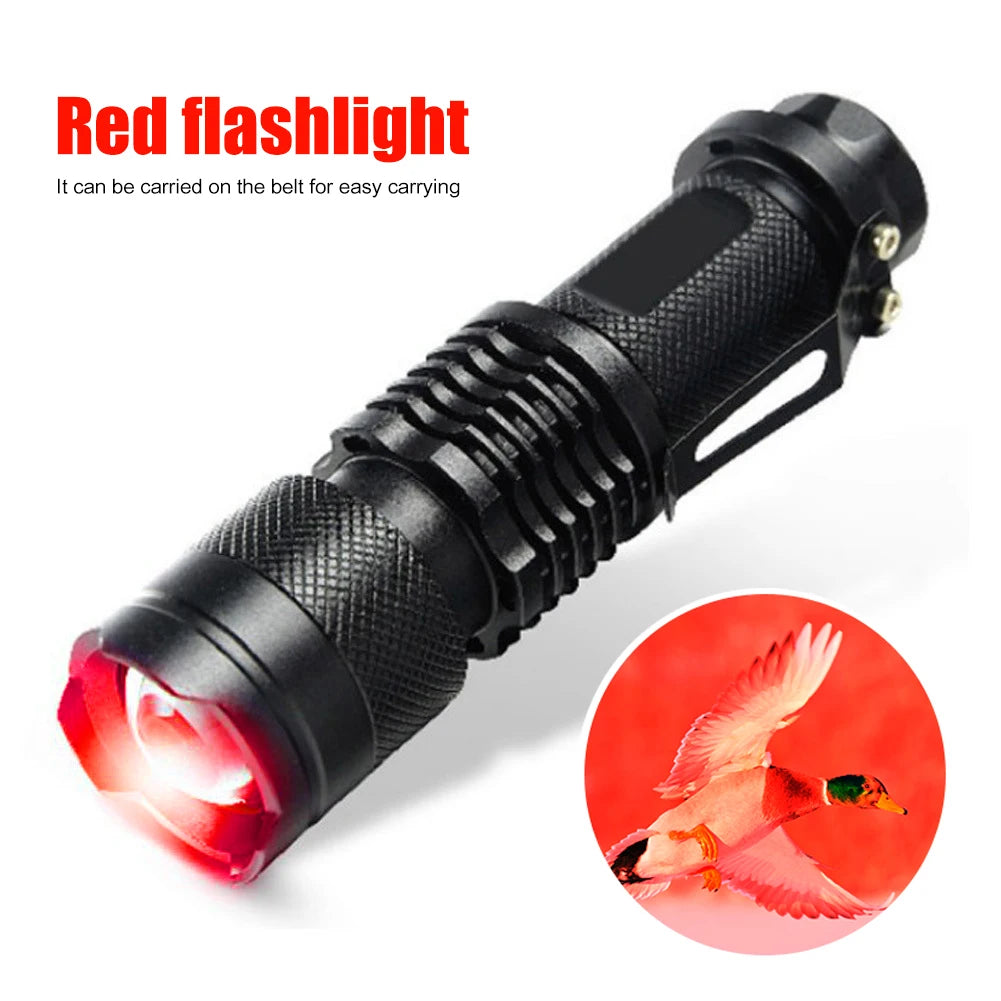 Lanterna de feixe vermelho de 670 nm com zoom ajustável