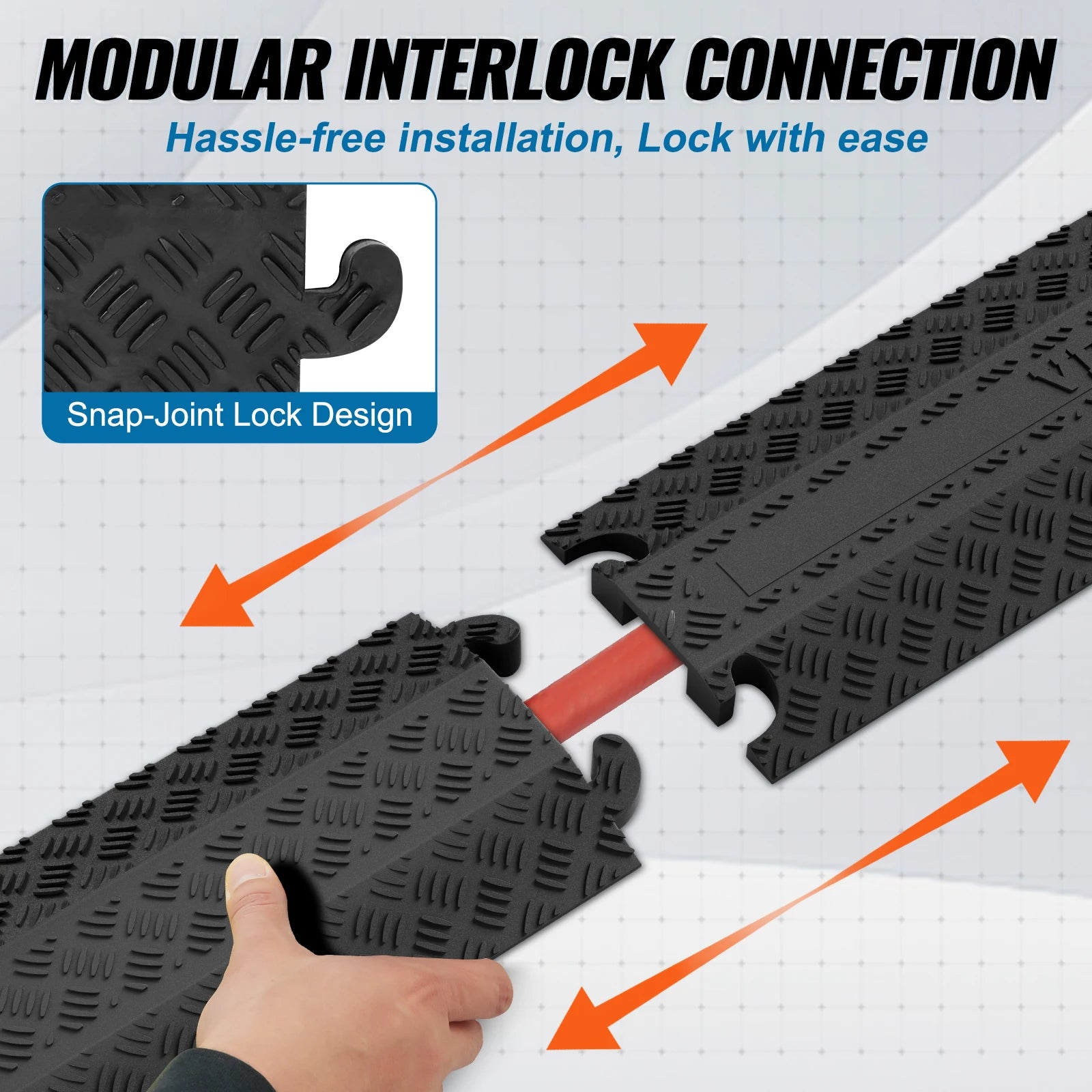 Heavy-Duty Drop-Over Cable Protector Ramp