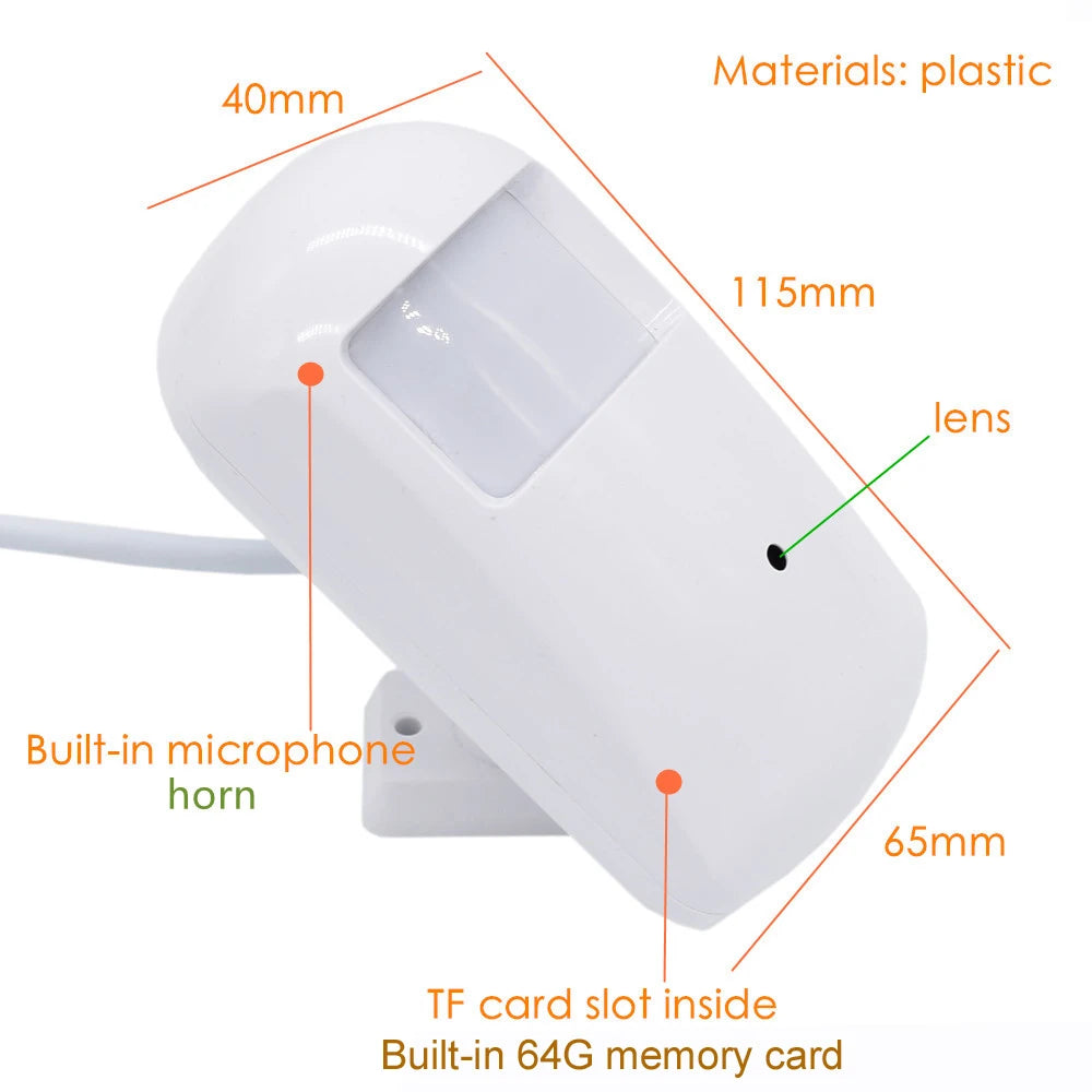 Mini WiFi Security Camera with Motion Detection and Night Vision