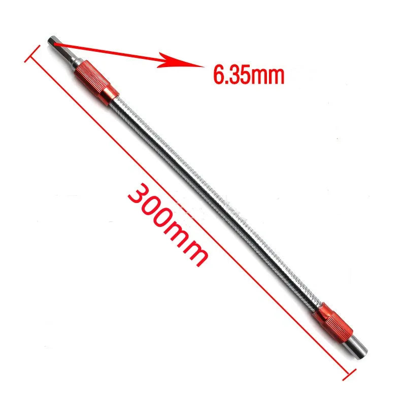 Hexagonal Shank Metal Flex Universal Extension Bit Holder Magnetic Hex Screwdriver Bit Connection Extension Rod for Hand Drill 