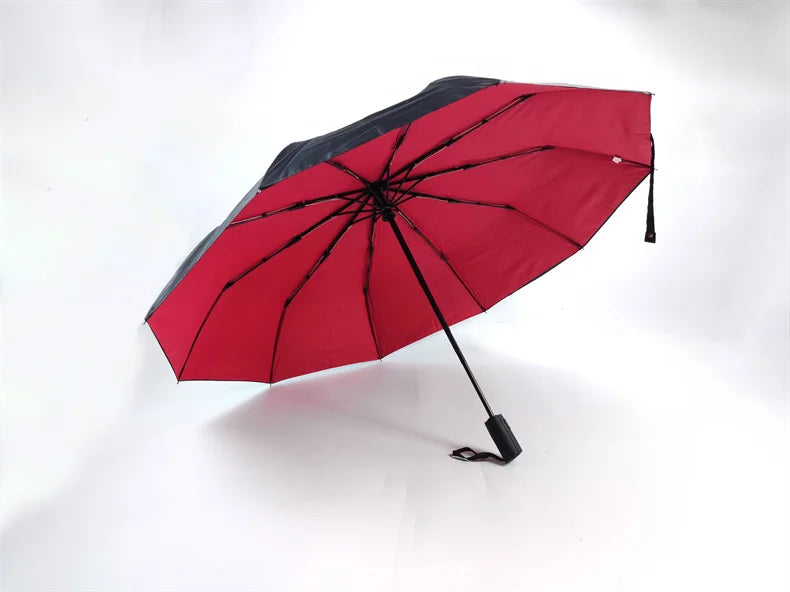 Windproof Double Layer Fully Automatic Resistant Umbrella 