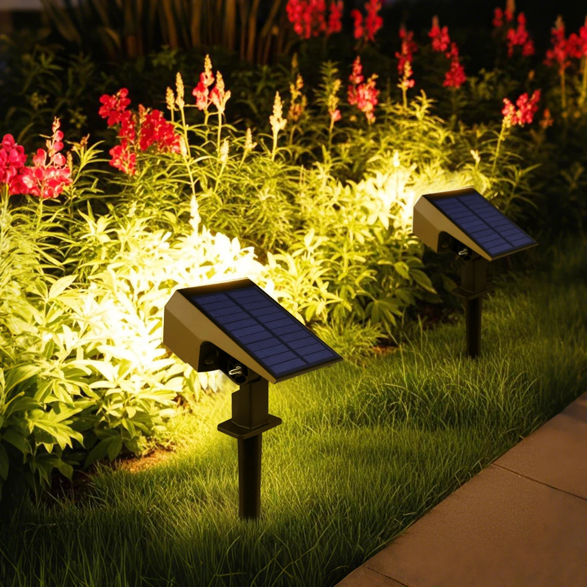 Solar Garden Spotlight with Three Brightness Modes