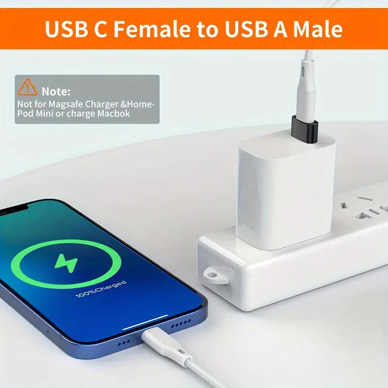 8er Pack USB 3.0 Typ C Weiblich zu USB Männlich Adapter OTG Micro USB zu USB-C Konverter Anschluss für Laptop Smartphone