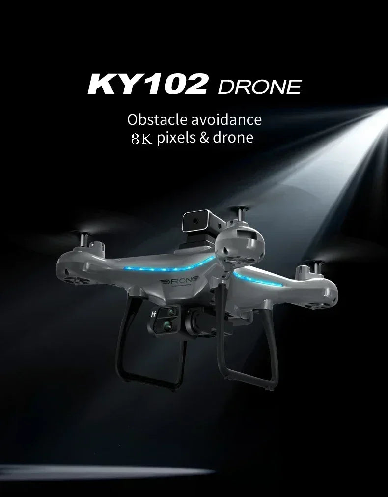 Lenovo Ky102 8K Çift Kameralı ve Engel Önleyici Drone