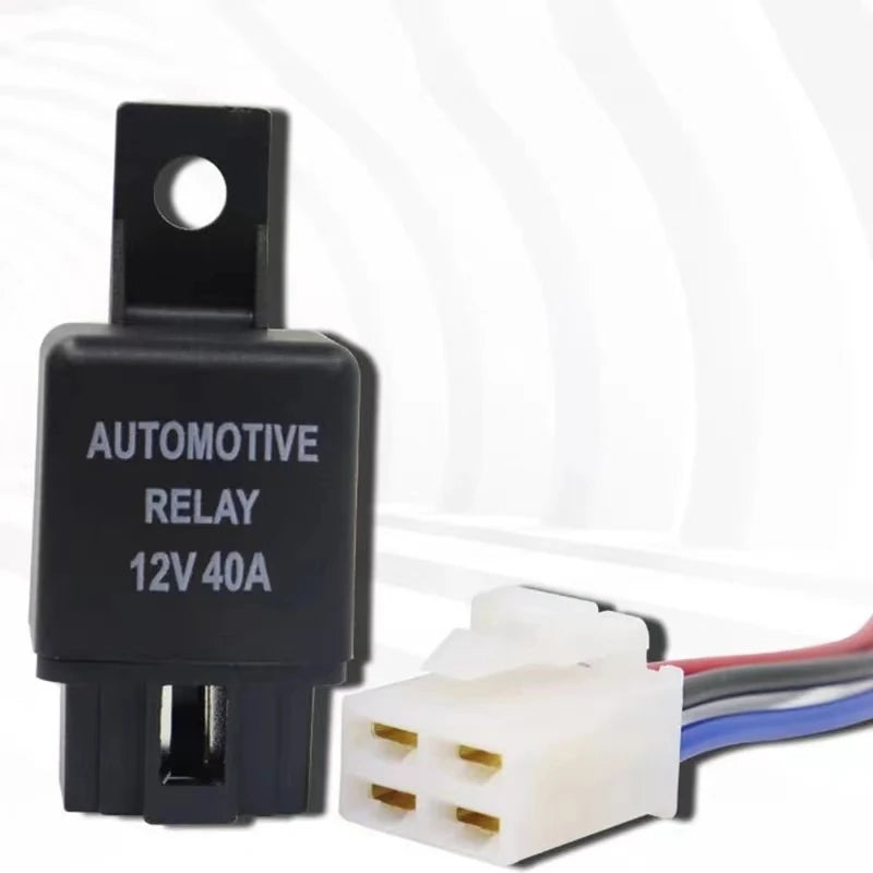 Automotive Relay with Socket, 12V or 24V Coil