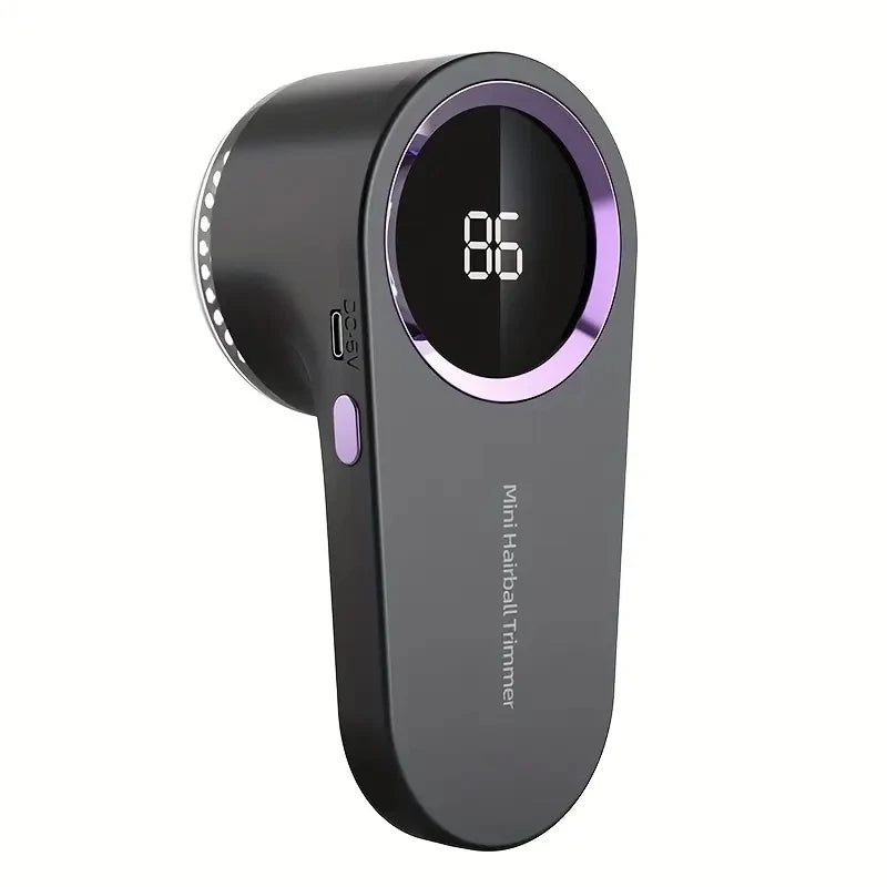 Rasoir anti-bouloches rechargeable USB avec affichage numérique
