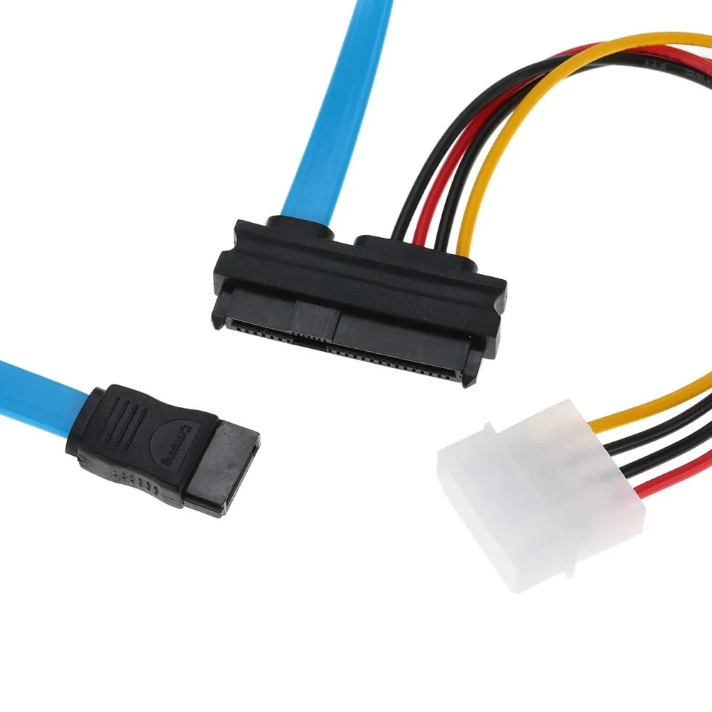 SAS-til-SATA-adapterkabel med 4-benet strømstik