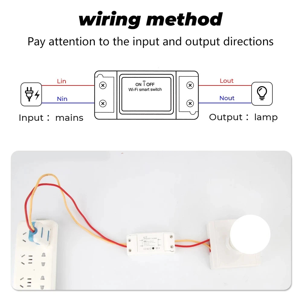 Module relais intelligent Wi-Fi pour Tuya et Smart Life