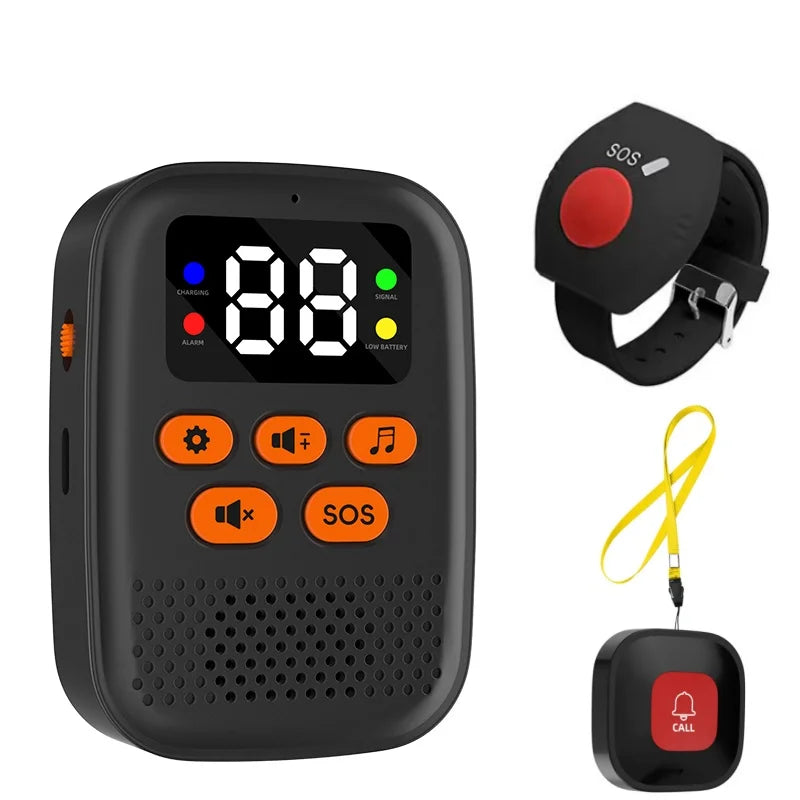 Wireless Caregiver Call Button and Pager Kit