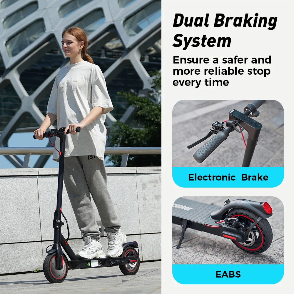 iScooter i9 Electric Scooter with 8.5 Inch Honeycomb Tires