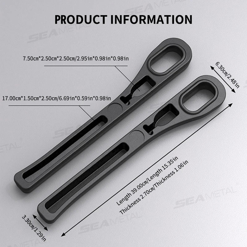 SEAMETAL Upgraded Car Seat Gap Filler 2Pcs Center Console Side Crevice Filler Strip Elastic Seat Gap Filling Strip Drop Blocker