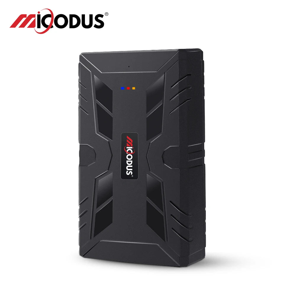 MiCODUS 4G GPS-spårare för bil spårningsenhet ML910G 10000mAh Superstyrk magnetisk bilspårare Flytta vibrera larm
