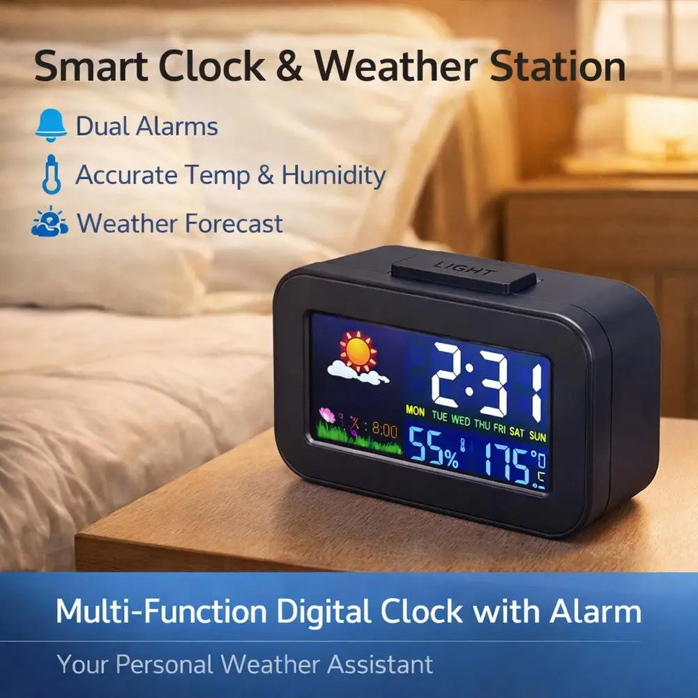 Digital Clock with Temperature and Humidity