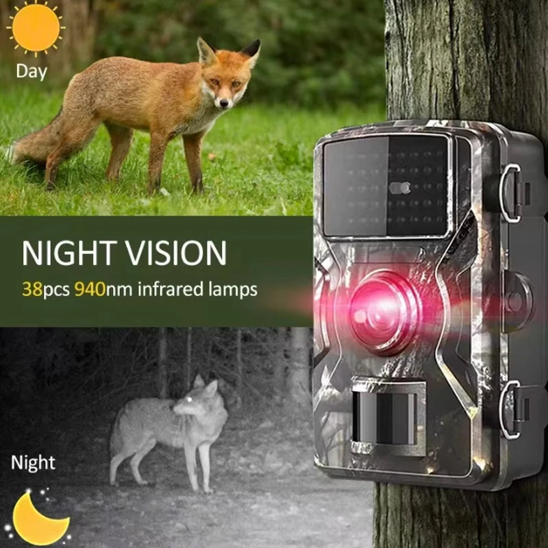 16MP 1080P Hunting Trail Camera with Motion-Activated Night Vision