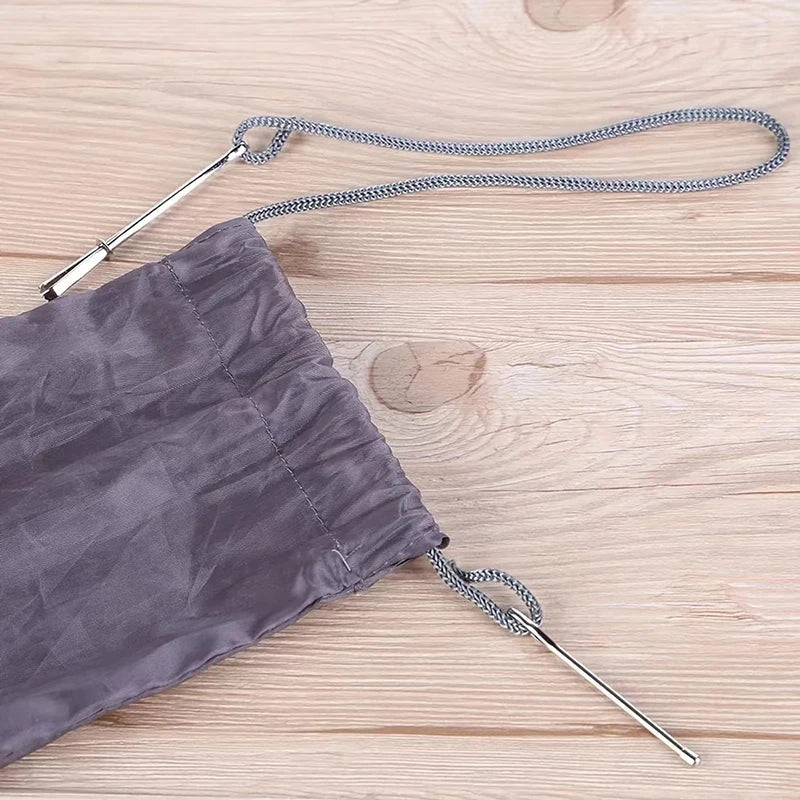 2pcs Stainless Steel Garment Clips Sewing DIY Tools Elastic Band Tape Punch Cross Stitch Threader Wear  Rope Elastic Clamp 