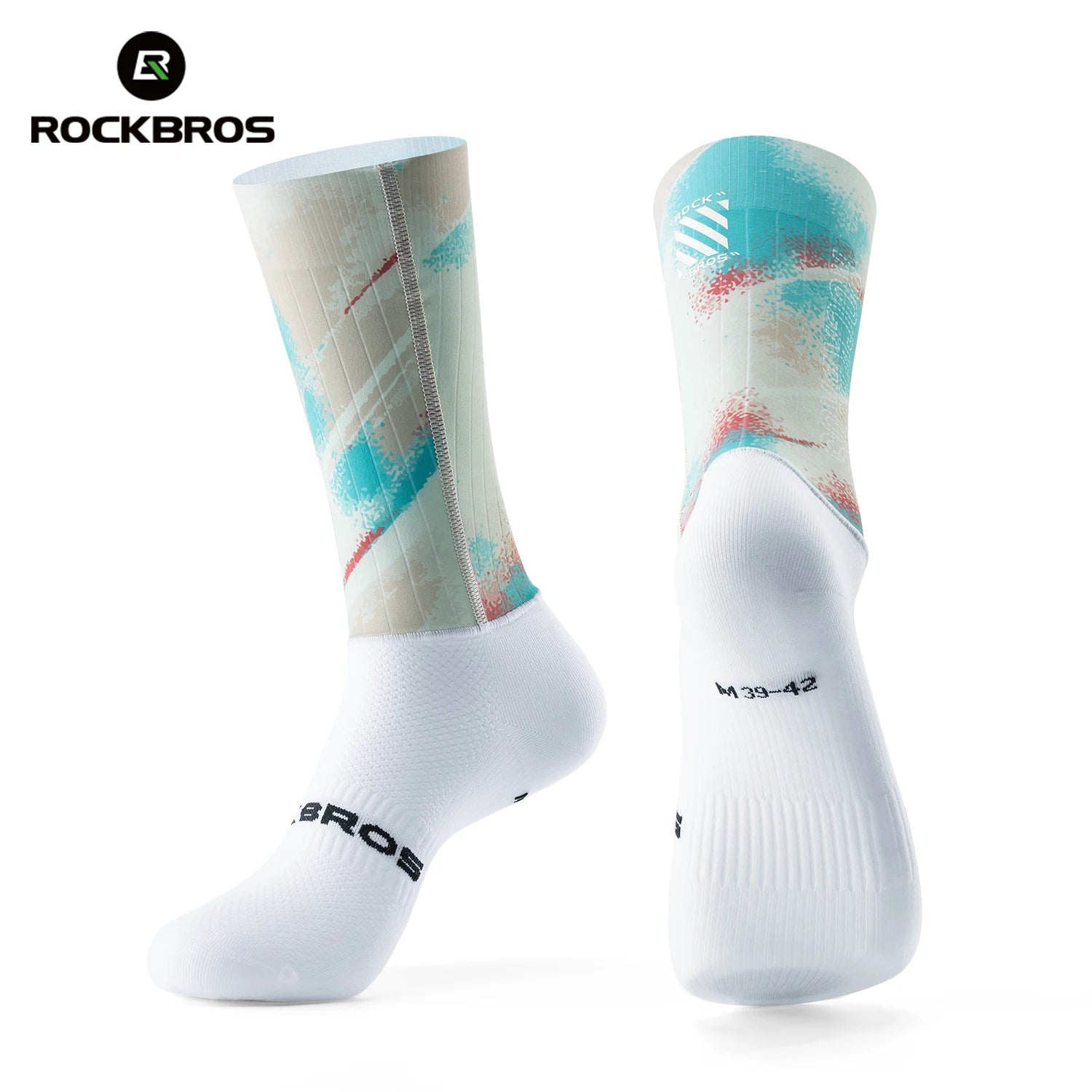Compression Cycling Socks Knee-High Non-Slip Sports Performance Socks