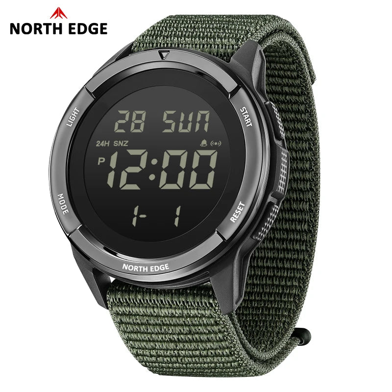 NORTH EDGE 2026 TERRAX Herrenuhr Digitaluhr Outdoor-Sport Schwimmen Wasserdicht 50M Stoppuhr Countdown Elektronische Uhr Für Herren