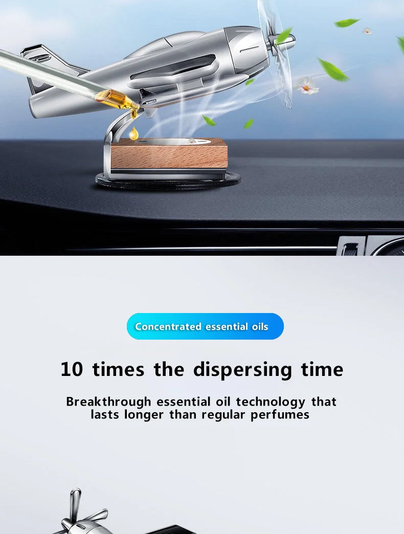 Car interior accessories solar airplane model center console decoration air freshener 