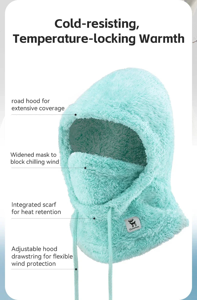 Winter Ski Mask Balaclava Full Face Fleece Hood Neck Warmer