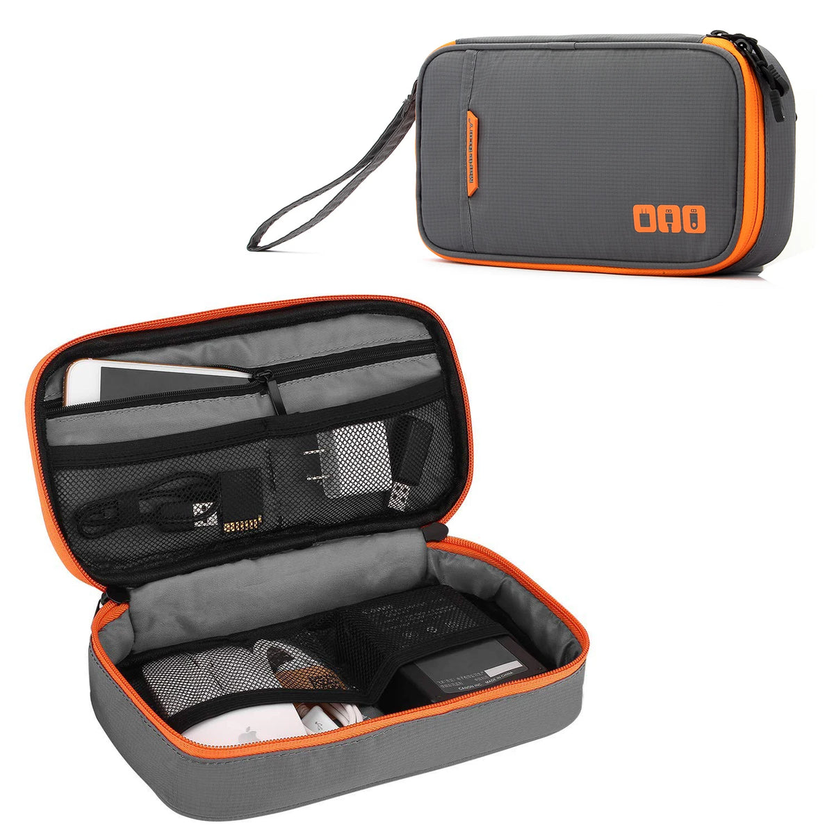 Travel Cable and Electronics Organizer Pouch