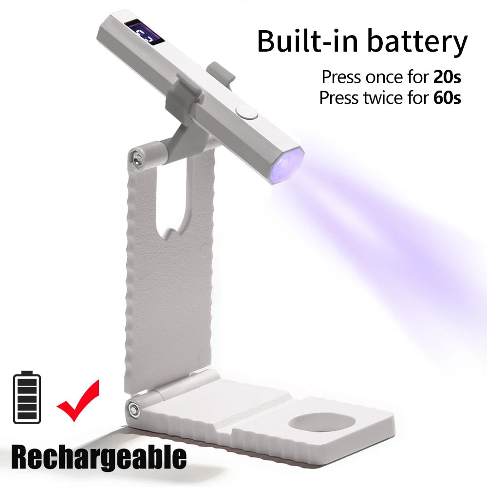 YIKOOLIN Portable Nail Dryer Machine USB Mini Nail Dryer Lamp UV LED Nail Light for Curing All Nail Gel Nail Lamp Home Salon Too 