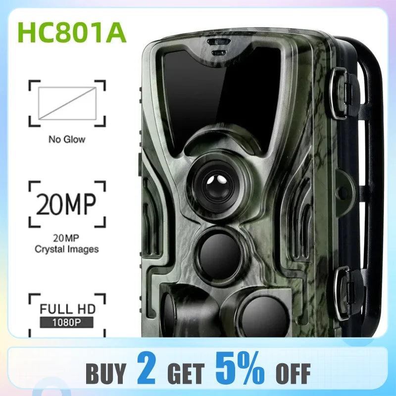 Efficient Hunting Camera PR801A with 120-Degree PIR Sensor: High Resolution, Night Recording, Continuous Photography Spy-shop.com