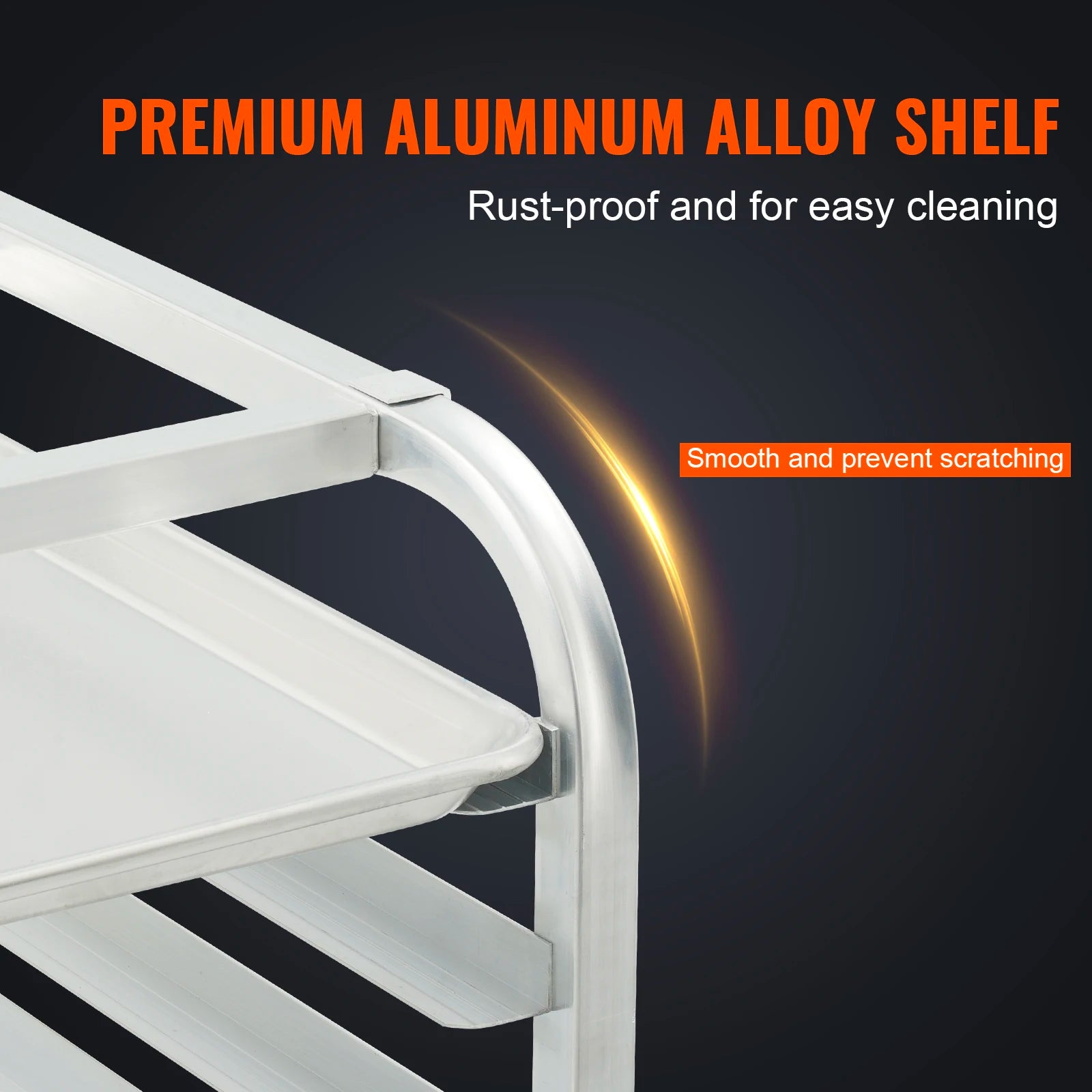 Commercial Bun Pan Rack with Brake Wheels for 10/20 Sheet Pans