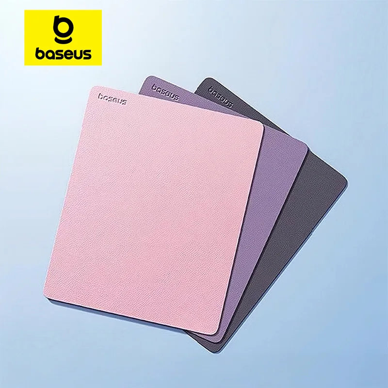 Mouse pad Baseus din piele PU, 26*21cm, impermeabil, antiderapant, pentru birou, PC, gaming și accesorii pentru computer desktop