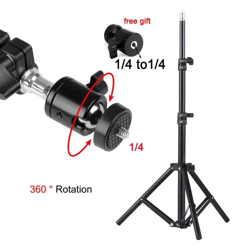 DITONG Extendable 160cm Projector Bracket Travel Tripod Photographic Lighting Stand for Magcubic HY300Pro & HY320mini Projector