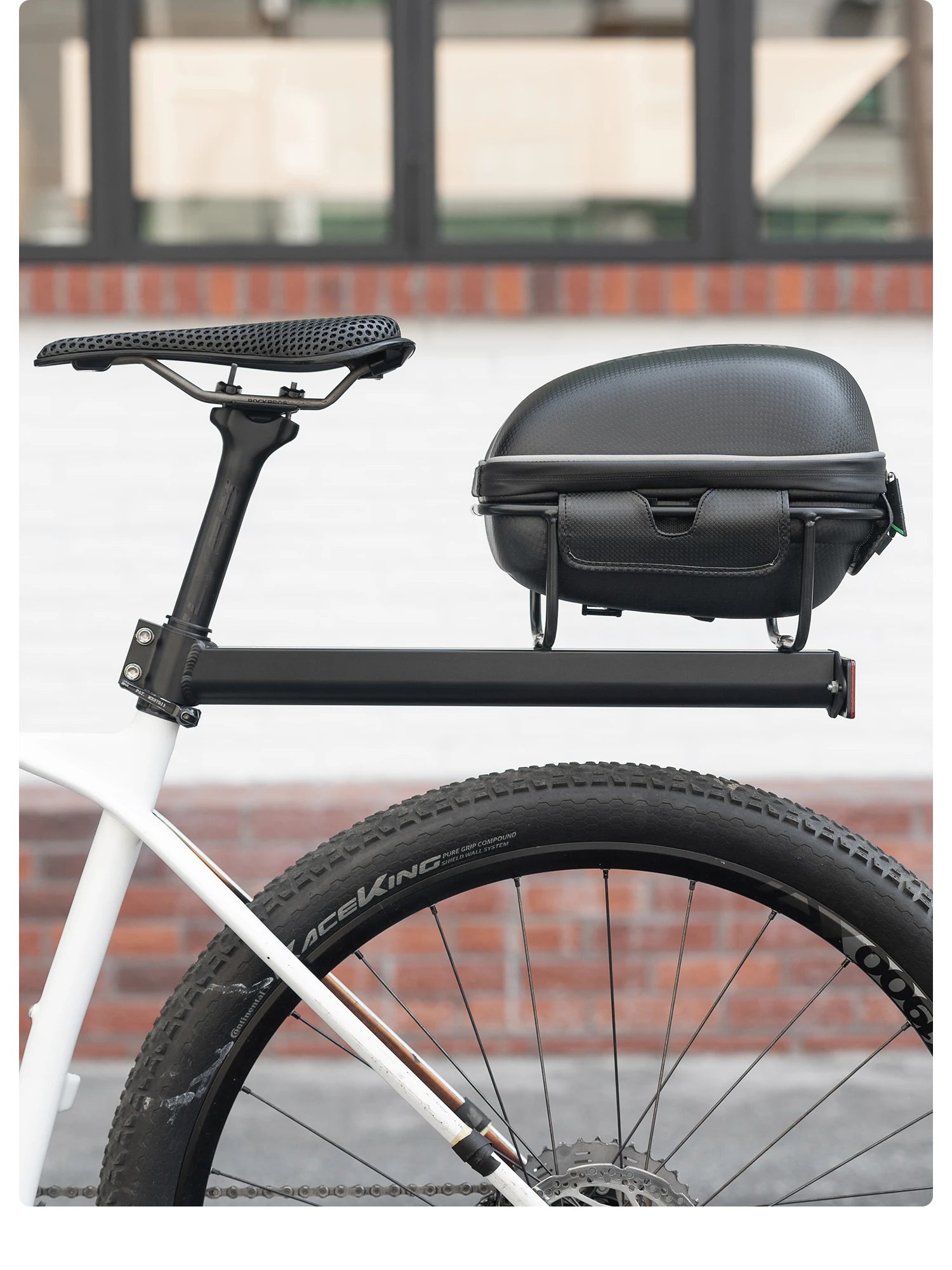Aluminum Bike Rear Rack Carrier Shelf for Extra Storage on Rides