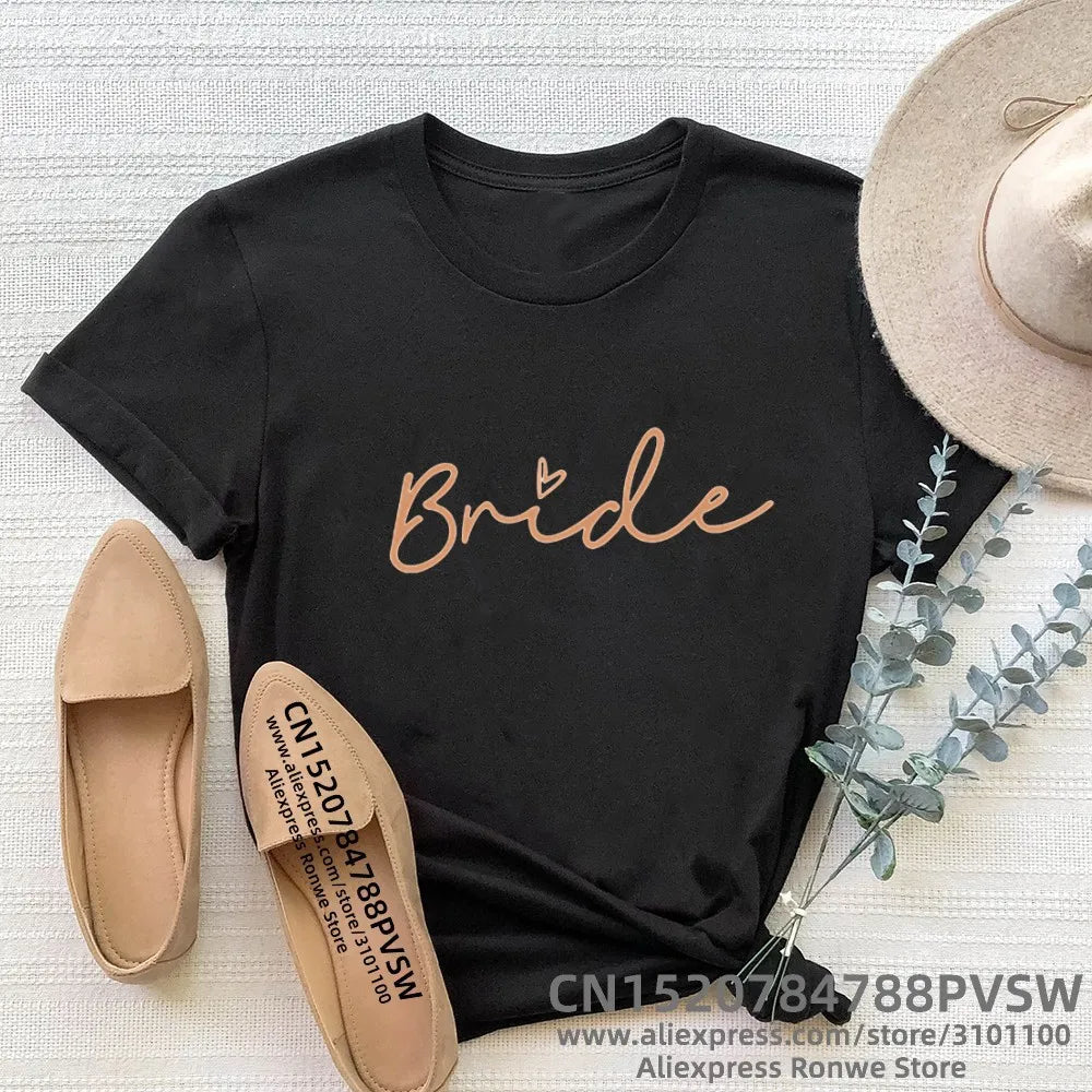 Women's Team Bride T-Shirt – Druckoptionen für Hochzeitsfeier