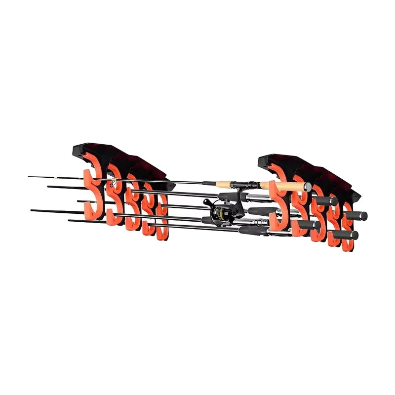 Wall-Mounted Fishing Rod Storage Rack, 42 cm