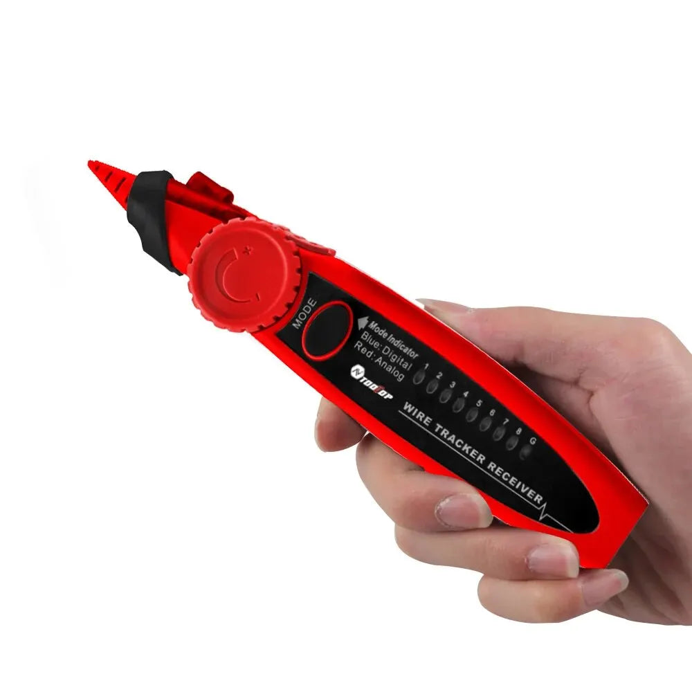 TOOLTOP Network Cable Tester Multimeter Lan Cable Tracking POE Test 400M/600M Length Measure Sensitivity Adjustable Line Tracker 