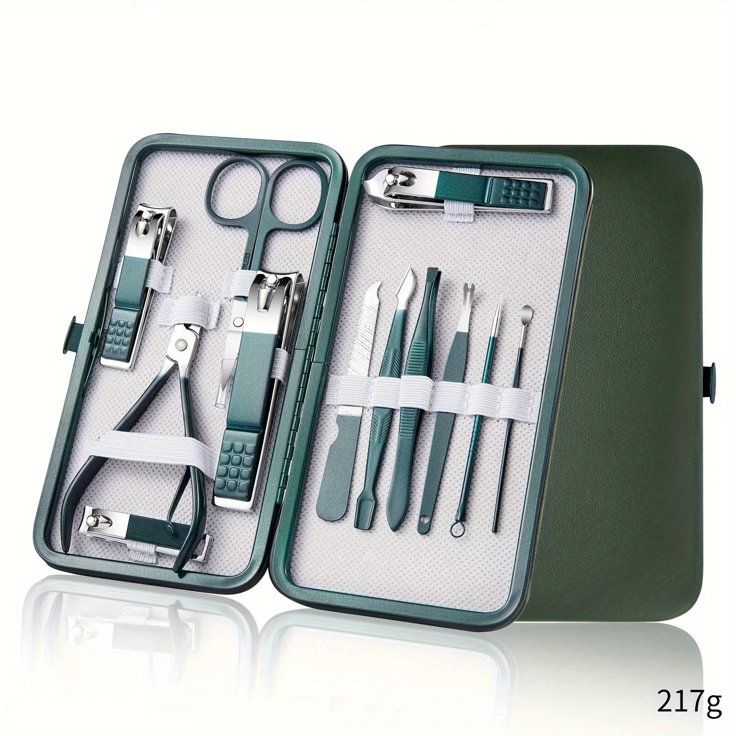 Professional 7/10/12/18 Piece Nail Care Kit Stainless Steel Manicure & Pedicure Set Nail Clipper Set with Travel Case 