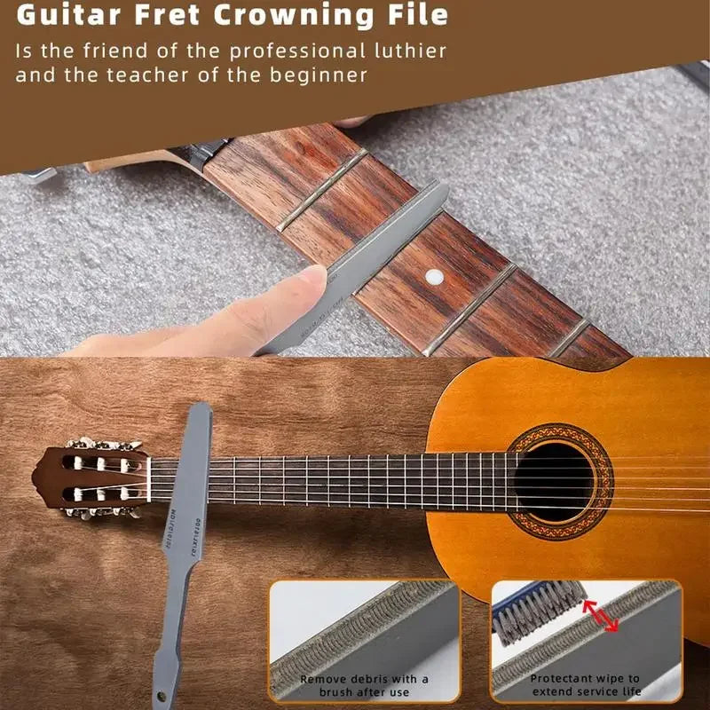 Dobbelt-sidet guitar fret file — 20 cm