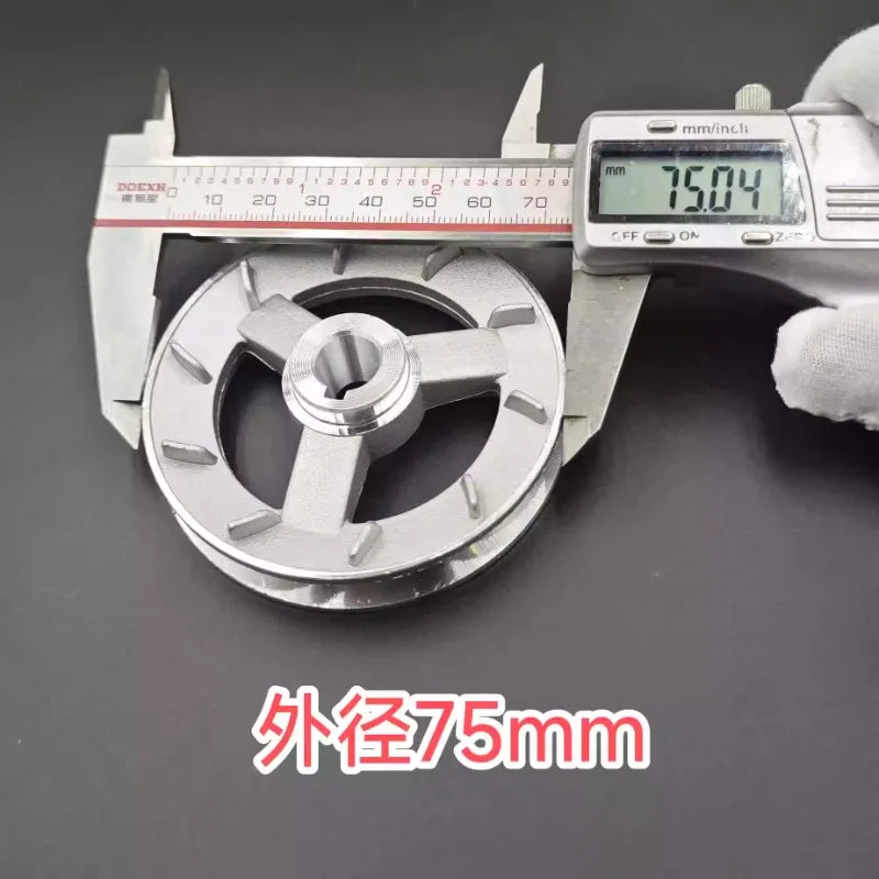 Aluminium Sewing Machine Motor Pulley, 60 or 75 mm